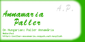 annamaria paller business card